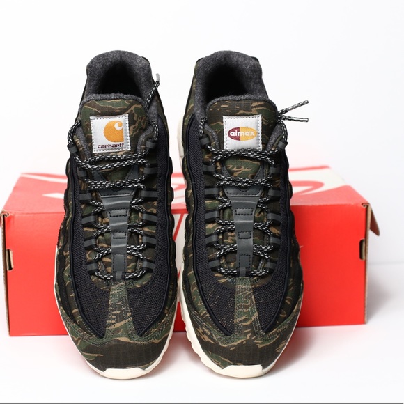 NIKE AIR MAX 95 CARHARTT WIP CAMO NWT - Picture 2 of 10